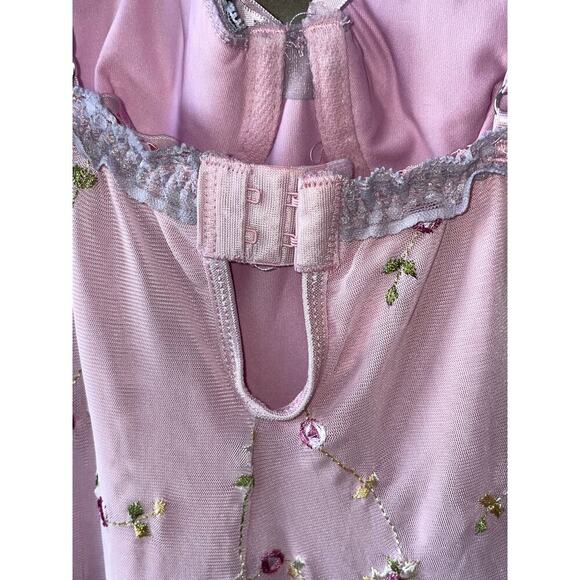 Dolls Kill Sugar Thrillz Sz XS Baby Floral Mini Dress Coquette Sweetheart Lace - Picture 7 of 7